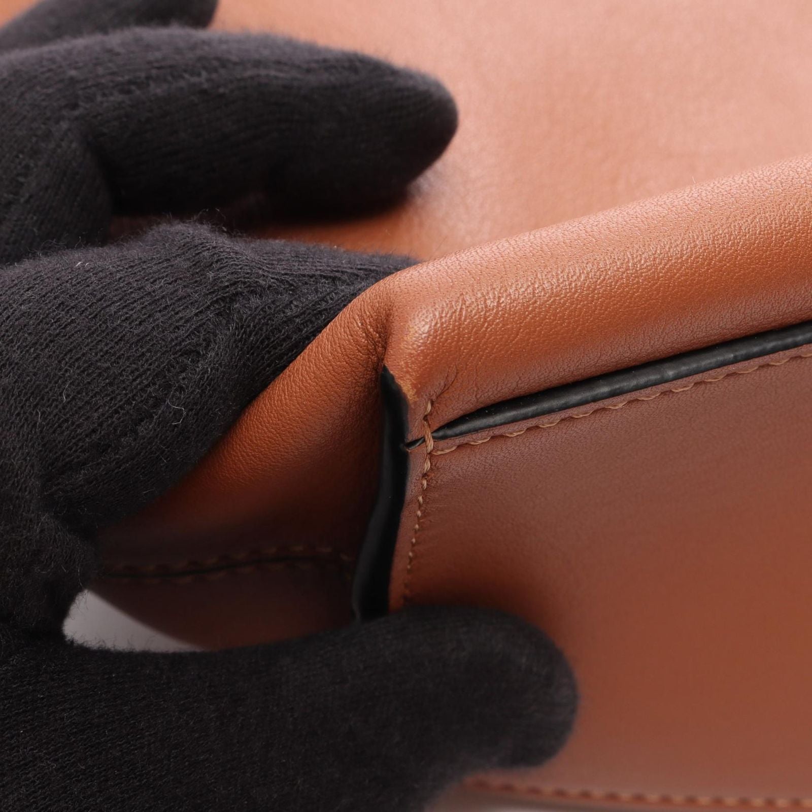 Loewe Shoulder Bag Cubby Small Brown Leather — view 6