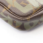 Louis Vuitton Handbag Pochette Khaki Canvas Leather — view 6