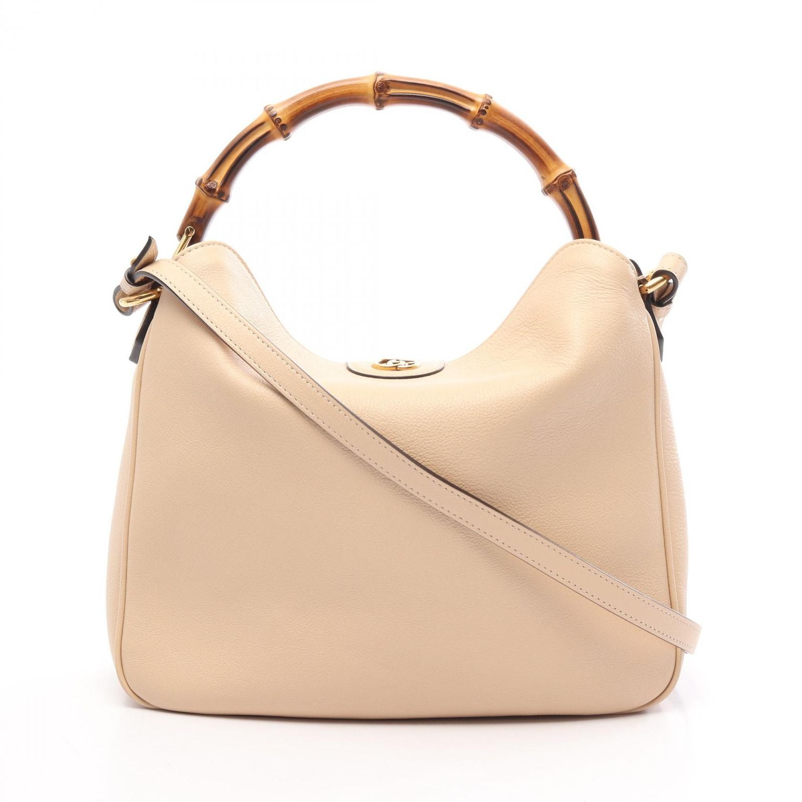 Gucci Handbag Diana Bambu 2-Way Beige Leather