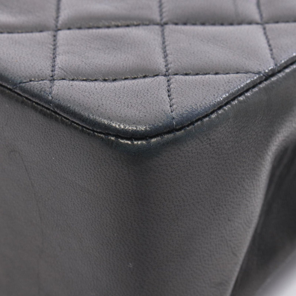 Chanel Mini Quilted Top Handle Black Lambskin Mini — view 9