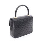 Chanel Mini Quilted Top Handle Black Lambskin Mini — view 2