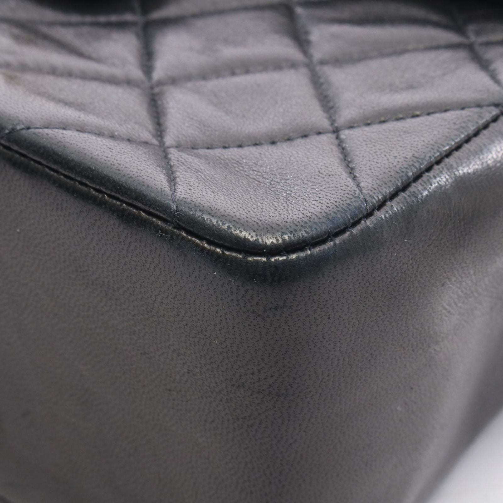 Chanel Mini Quilted Top Handle Black Lambskin Mini — view 7