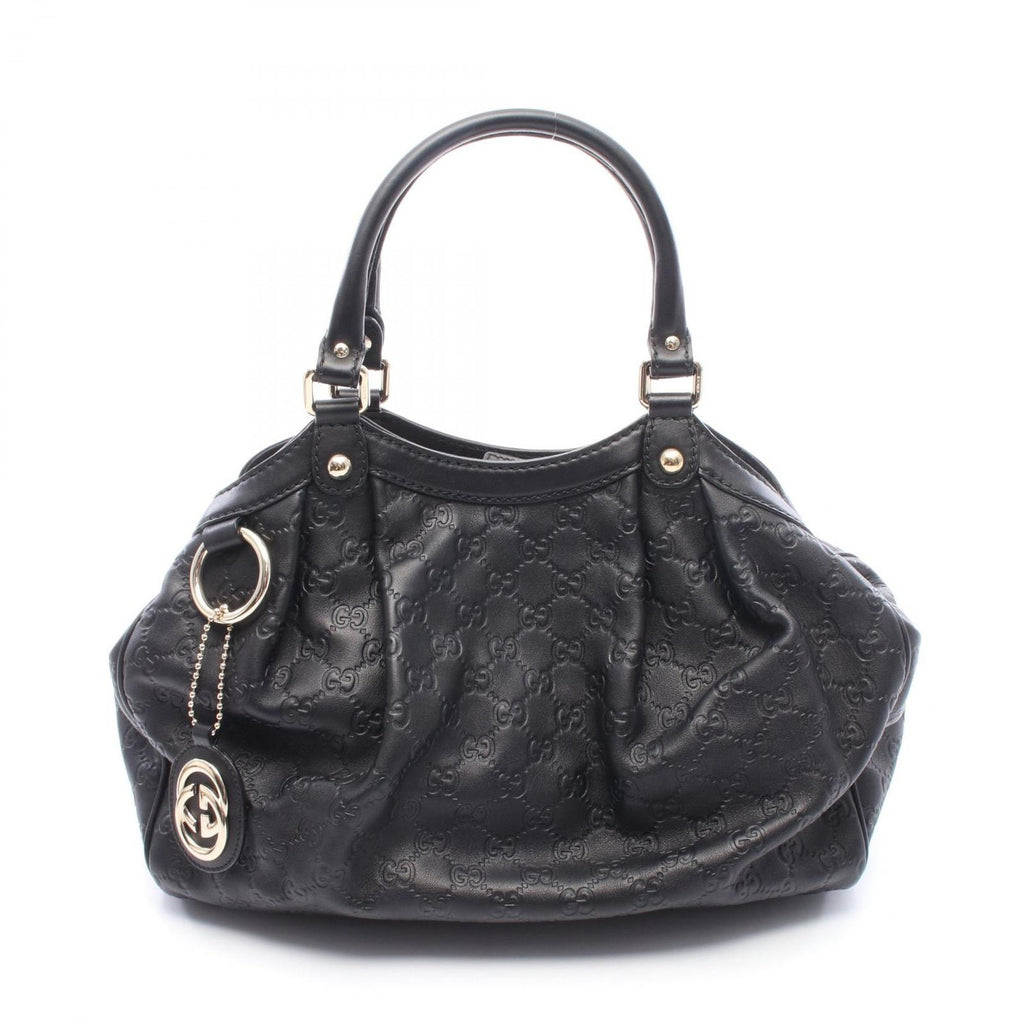 Gucci Handbag Guccissima Black Leather Guccissima 2-Way Hand