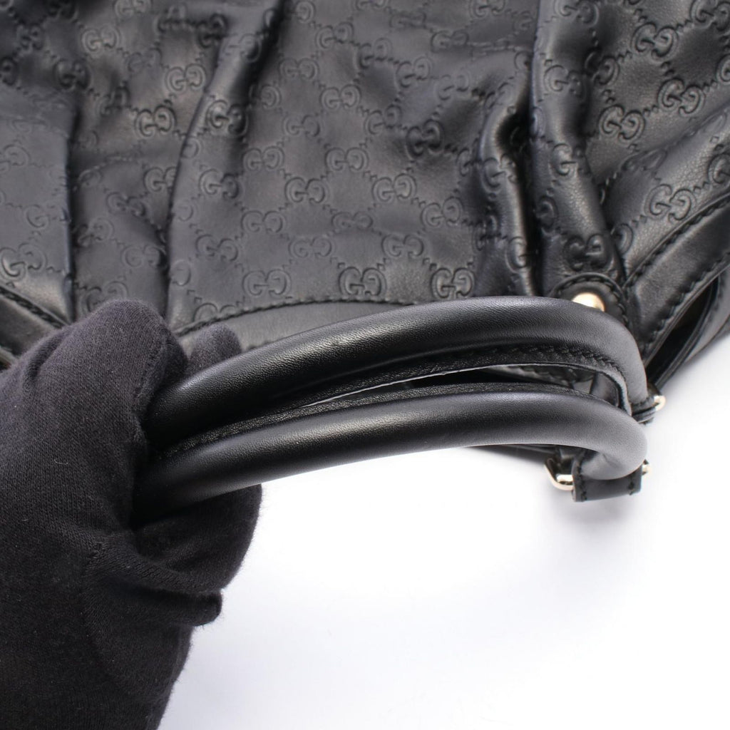Gucci Handbag Guccissima Black Leather Guccissima 2-Way Hand — view 6