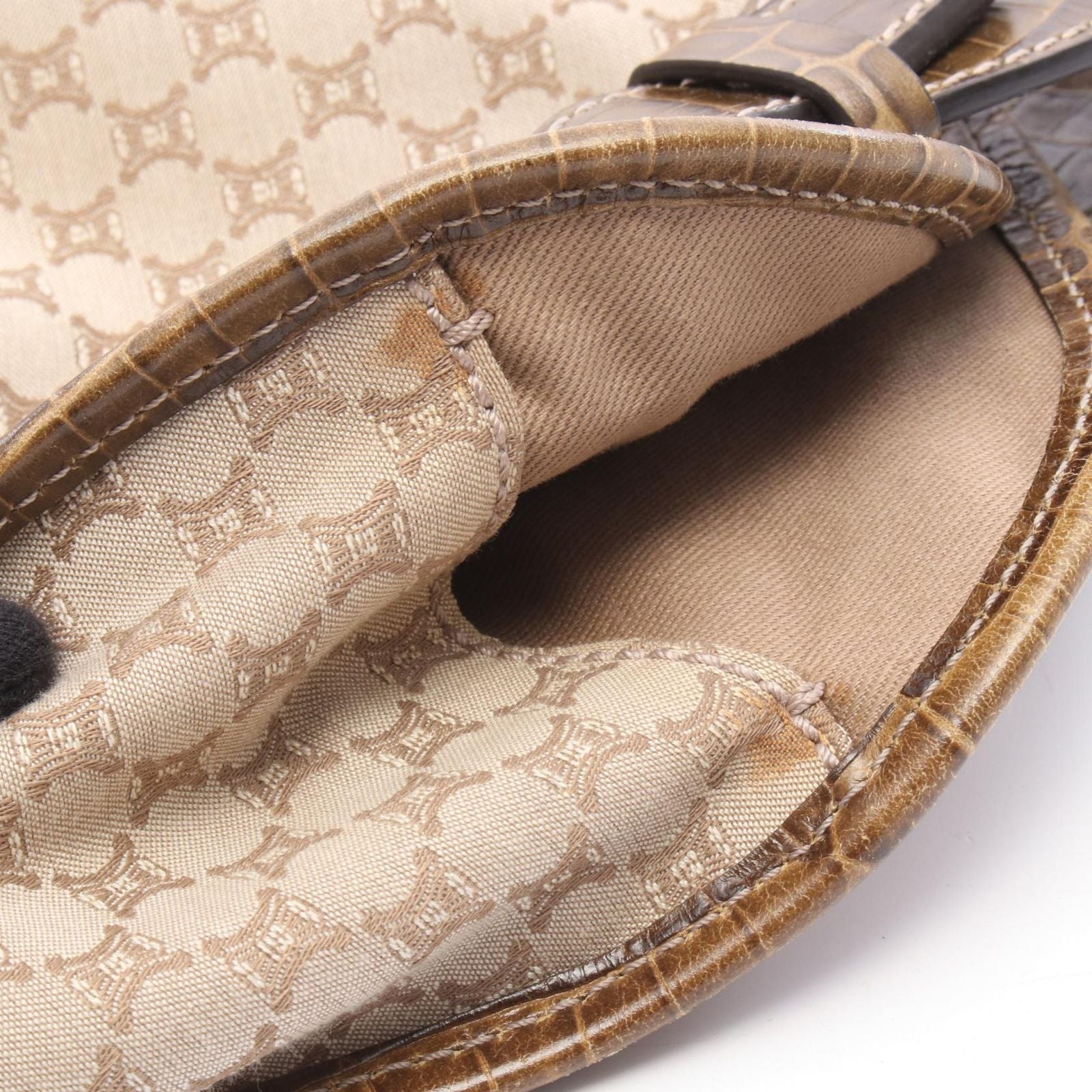 Celine Handbag Macadam Croco — view 7