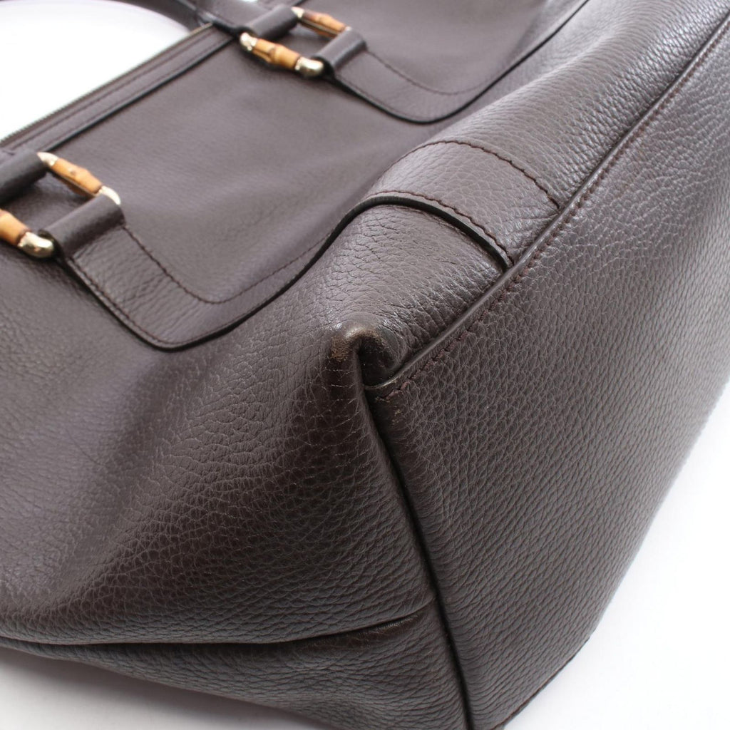 Gucci Tote 2-Way Brown Leather Bamboo — view 6