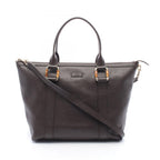 Gucci Tote 2-Way Brown Leather Bamboo