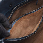 Bottega Veneta Shoulder Bag Intrecciato Navy Leather Chain — view 6
