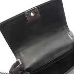 Chanel Shoulder Bag Boy Black Lambskin Boy Chain — view 6