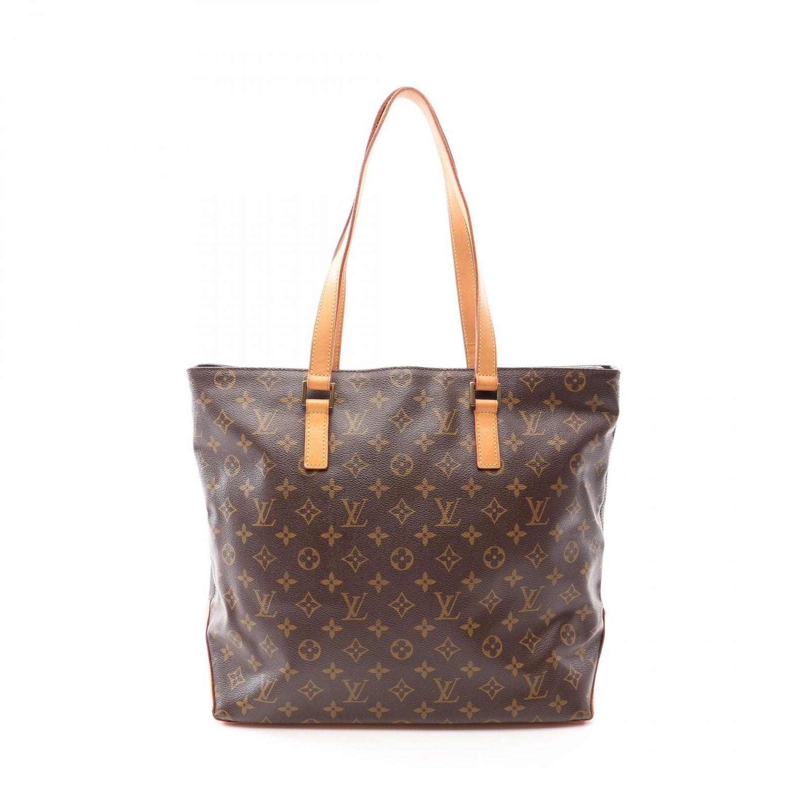 Louis Vuitton Tote Cabas Mezzo Canvas Leather