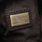 Fendi Zucca Bucket Bag Brown Canvas Leather — view 4