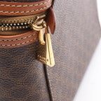 Celine Handbag Macadam Brown Canvas Leather Vanity — view 7