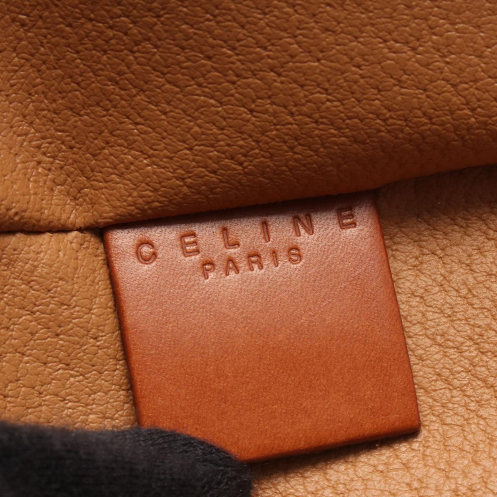 Celine Handbag Macadam Brown Canvas Leather Vanity — view 4