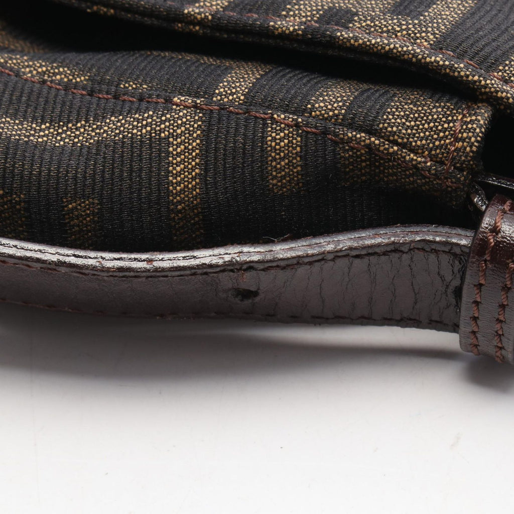 Fendi Handbag Mamma Bucket Zucca Brown Canvas Leather — view 6