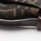 Fendi Handbag Mamma Bucket Zucca Brown Canvas Leather — view 6