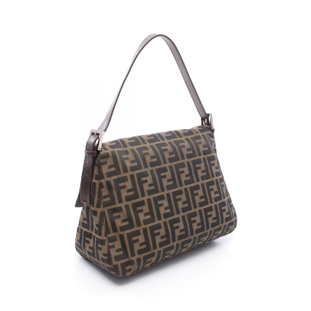 Fendi Handbag Mamma Bucket Zucca Brown Canvas Leather — view 2