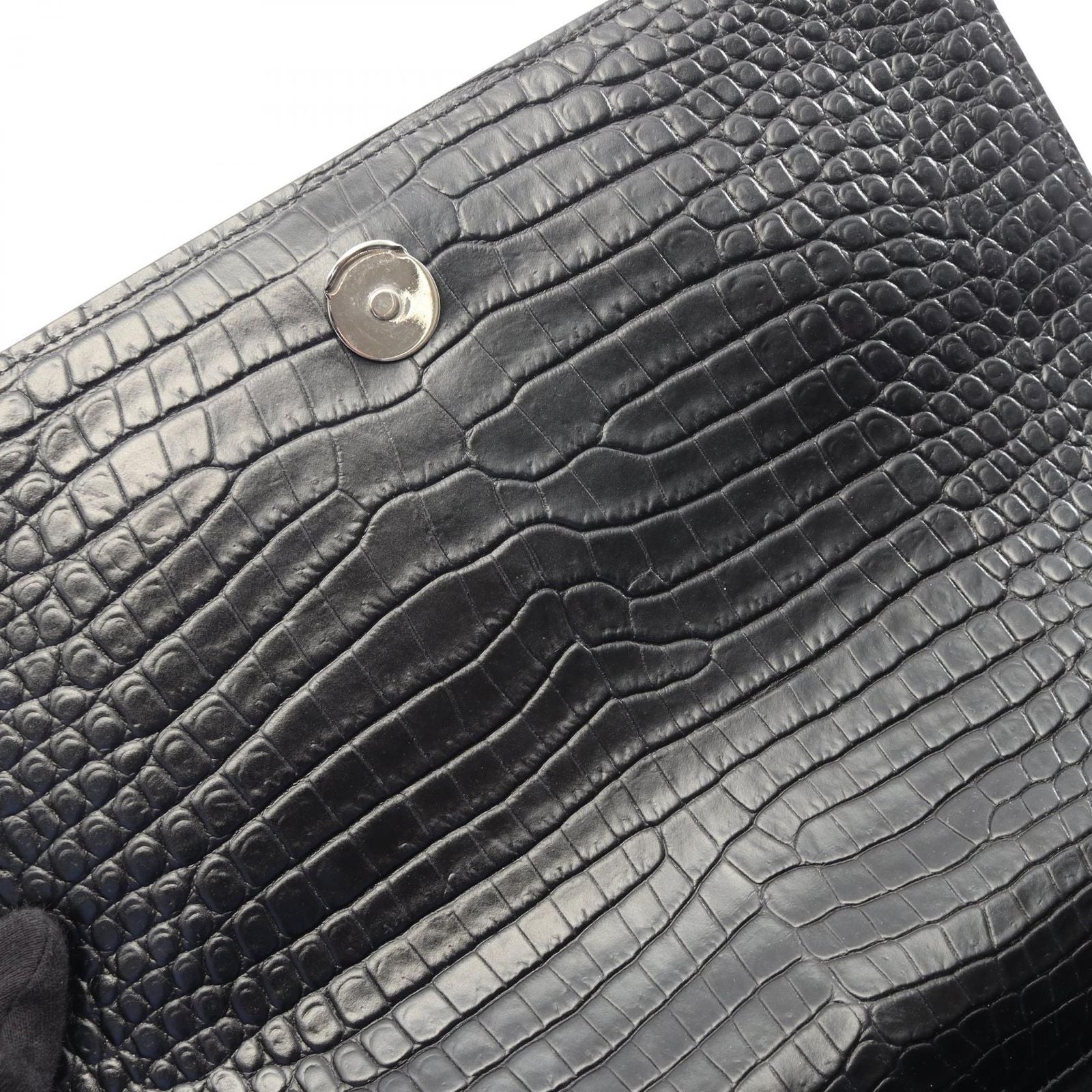 Saint Laurent Paris Shoulder Bag Sunset Large Croco — view 6