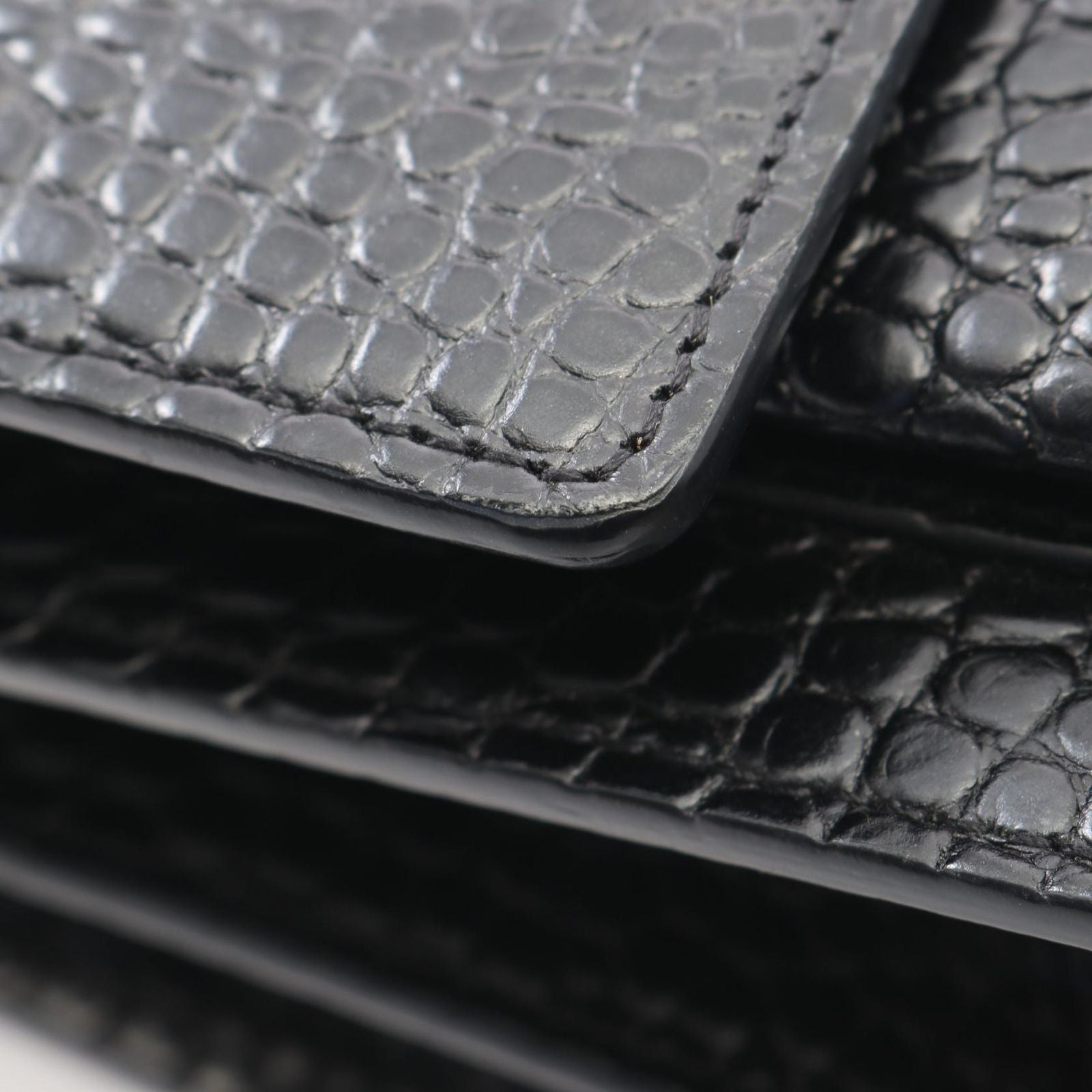 Saint Laurent Paris Shoulder Bag Sunset Large Croco — view 9