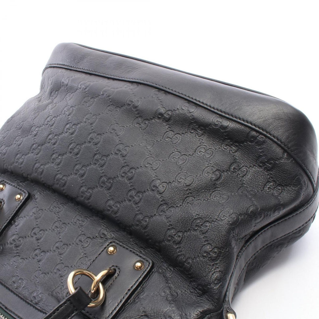 Gucci Handbag Guccissima 2-Way Black Leather Tote — view 6