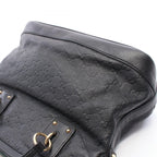 Gucci Handbag Guccissima 2-Way Black Leather Tote — view 6