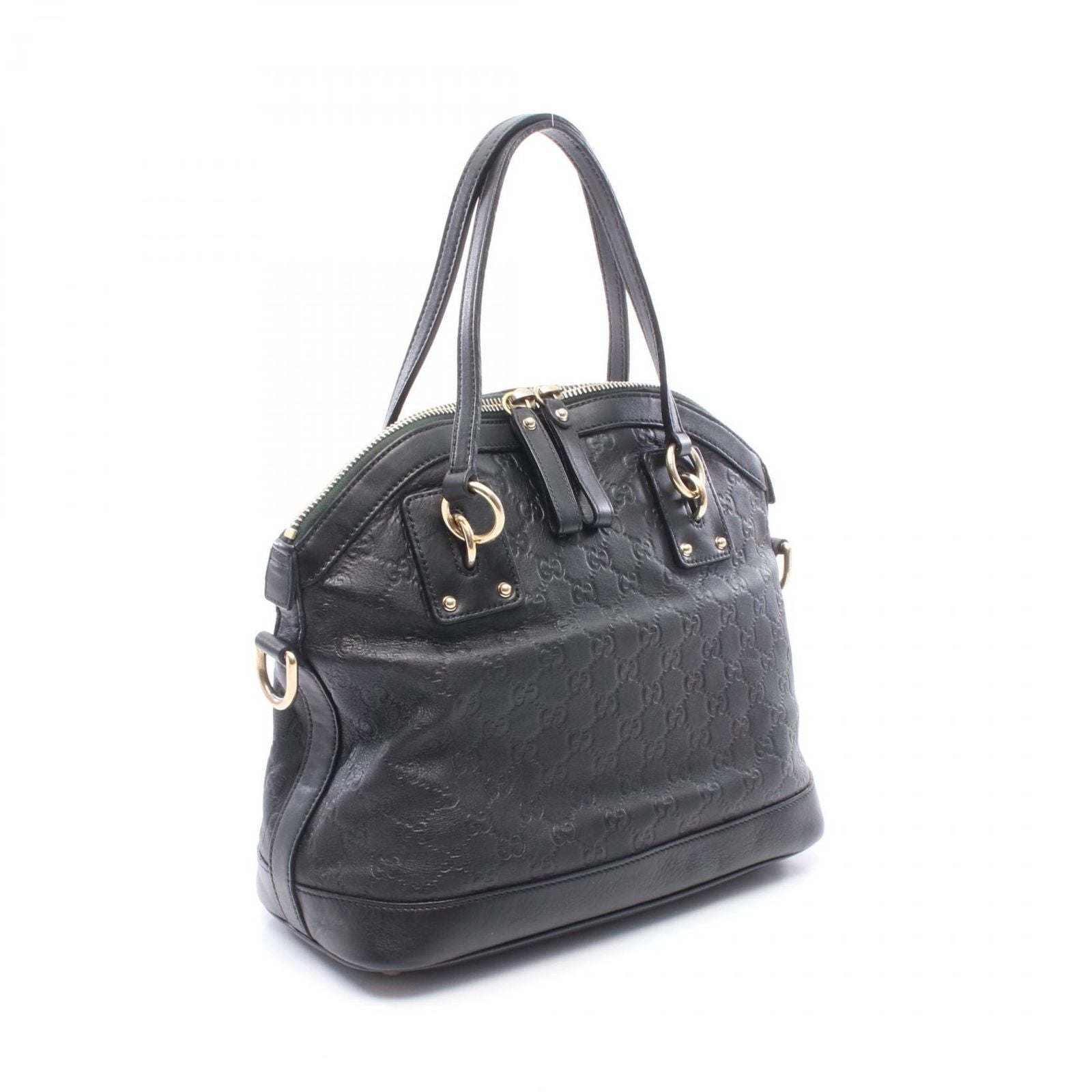 Gucci Handbag Guccissima 2-Way Black Leather Tote — view 2