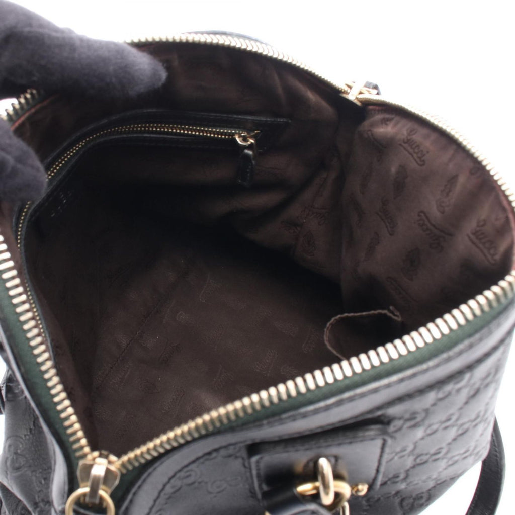 Gucci Handbag Guccissima 2-Way Black Leather Tote — view 3