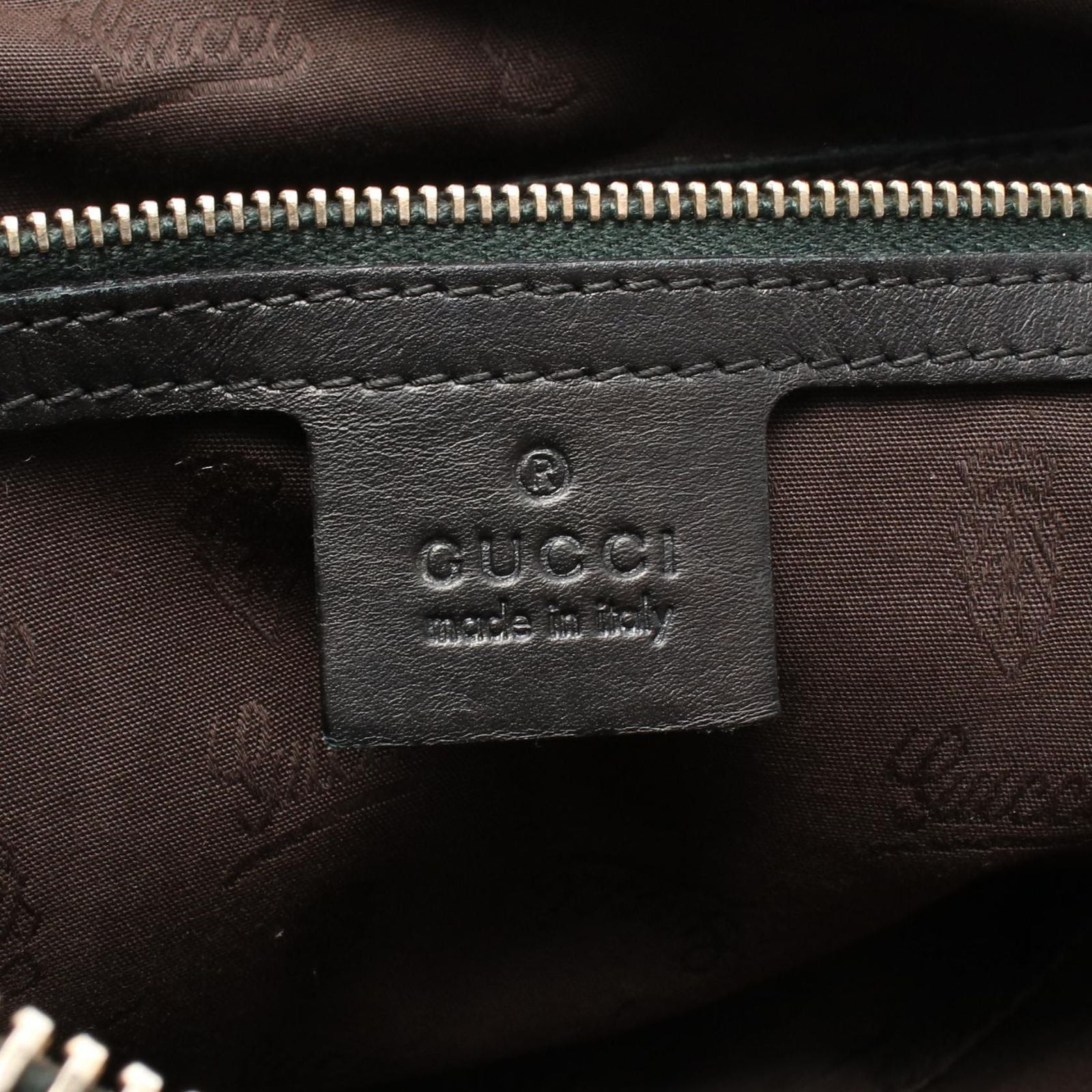 Gucci Handbag Guccissima 2-Way Black Leather Tote — view 4