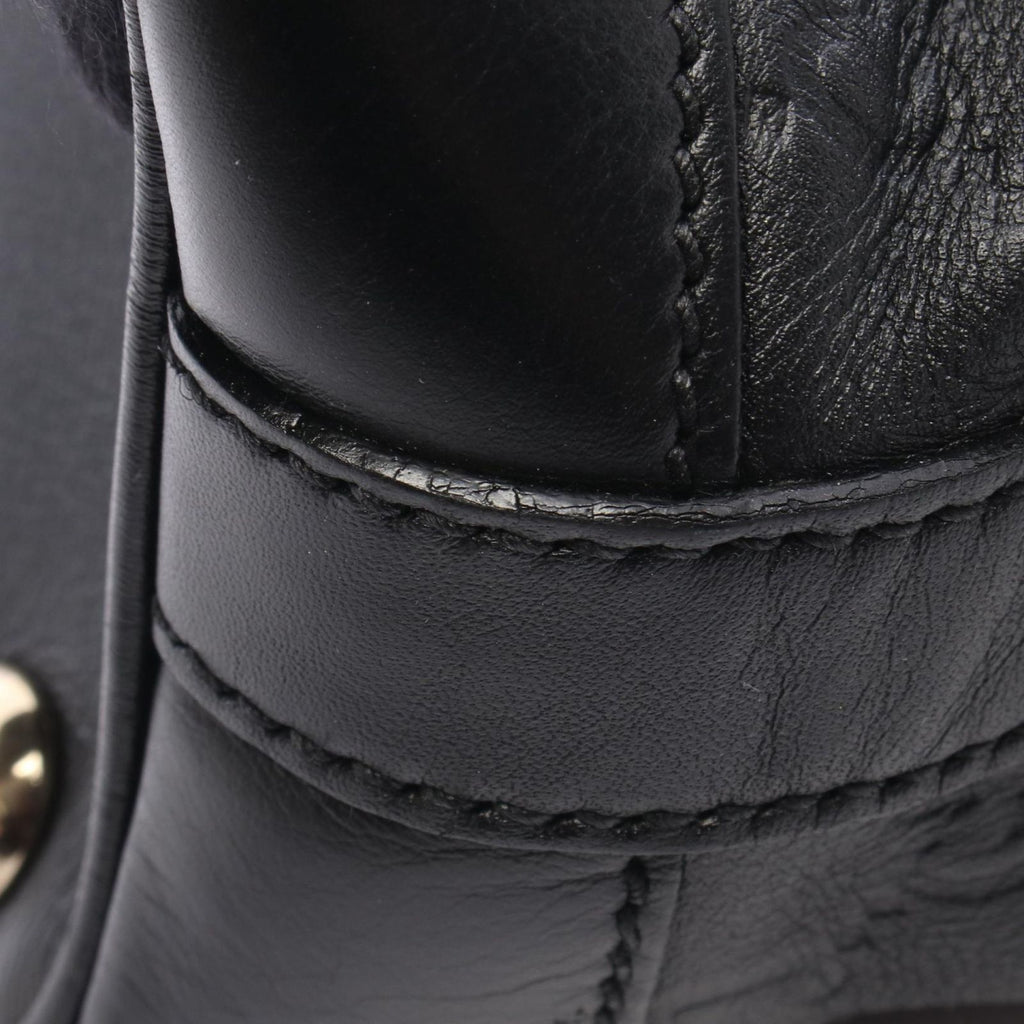 Gucci Handbag Guccissima 2-Way Black Leather Tote — view 7