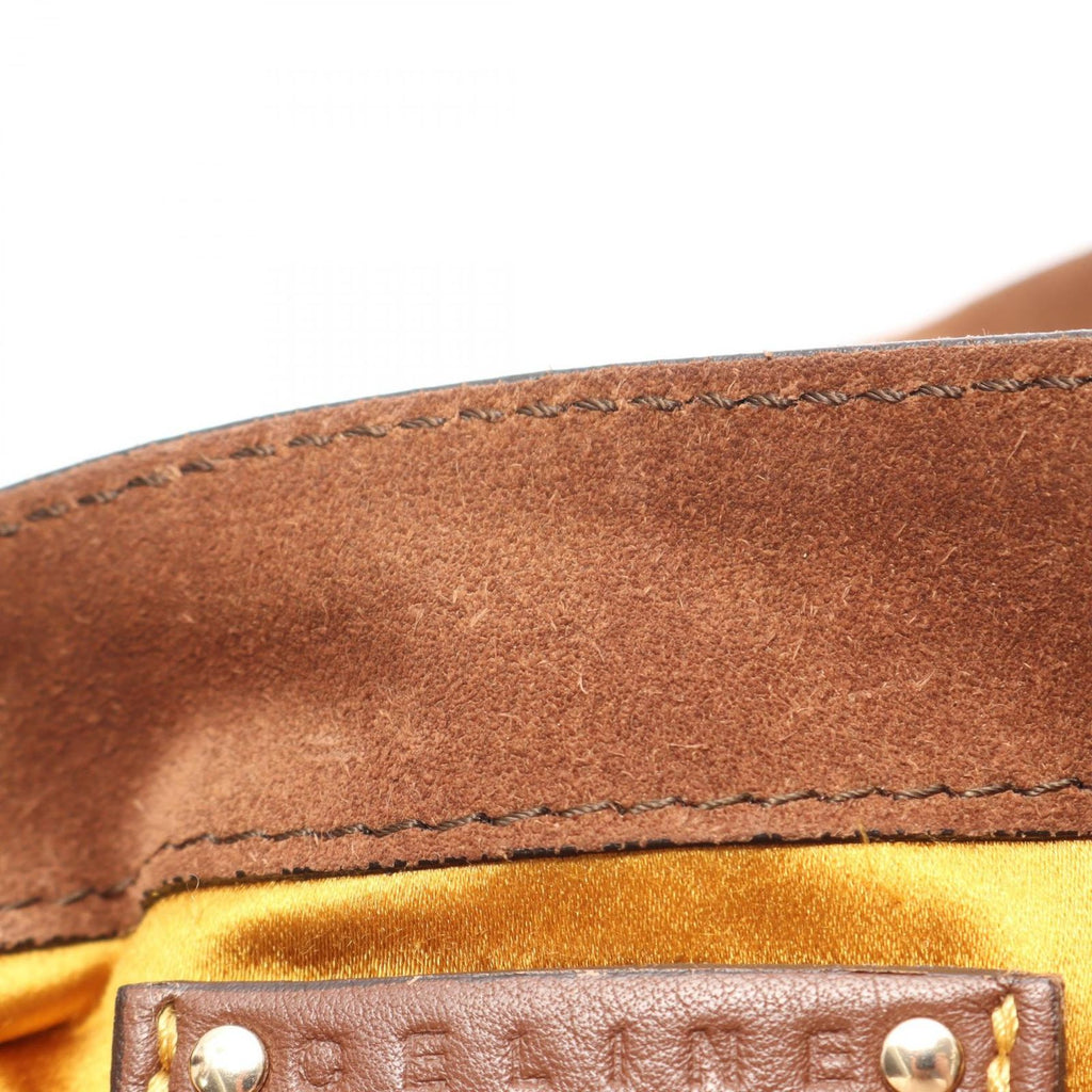Celine Shoulder Bag Fringe Brown Suede — view 5