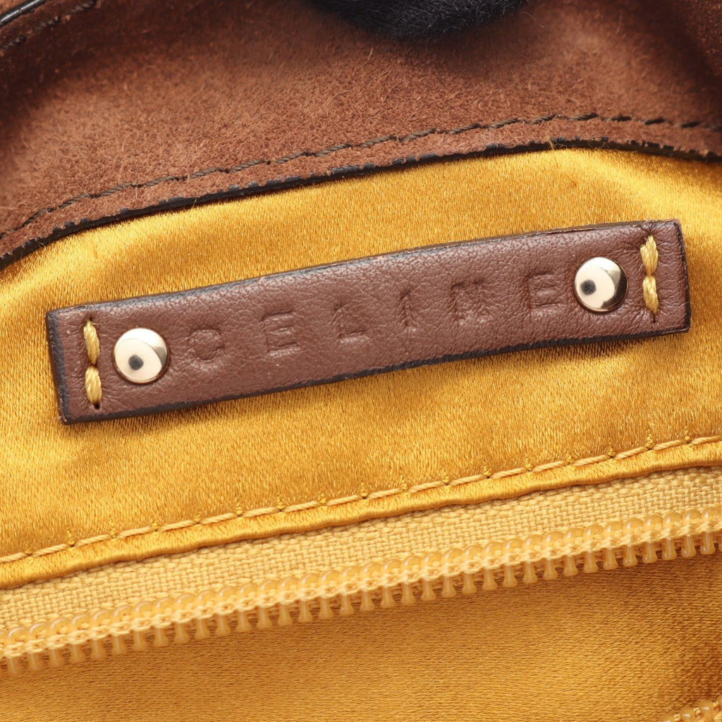Celine Shoulder Bag Fringe Brown Suede — view 4