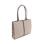 Gucci Tote Bag GG Canvas 002 Beige Brown Jackie