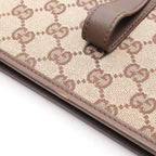 Gucci Tote Bag GG Canvas 002 Beige Brown Jackie