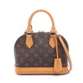 Louis Vuitton Handbag Alma BB 2-Way Canvas Leather