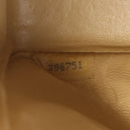 Chanel Shoulder Bag Quilted Double Flap Beige Lambskin Chain — view 5
