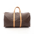 Louis Vuitton Boston Bag Keepall 55 Canvas Leather