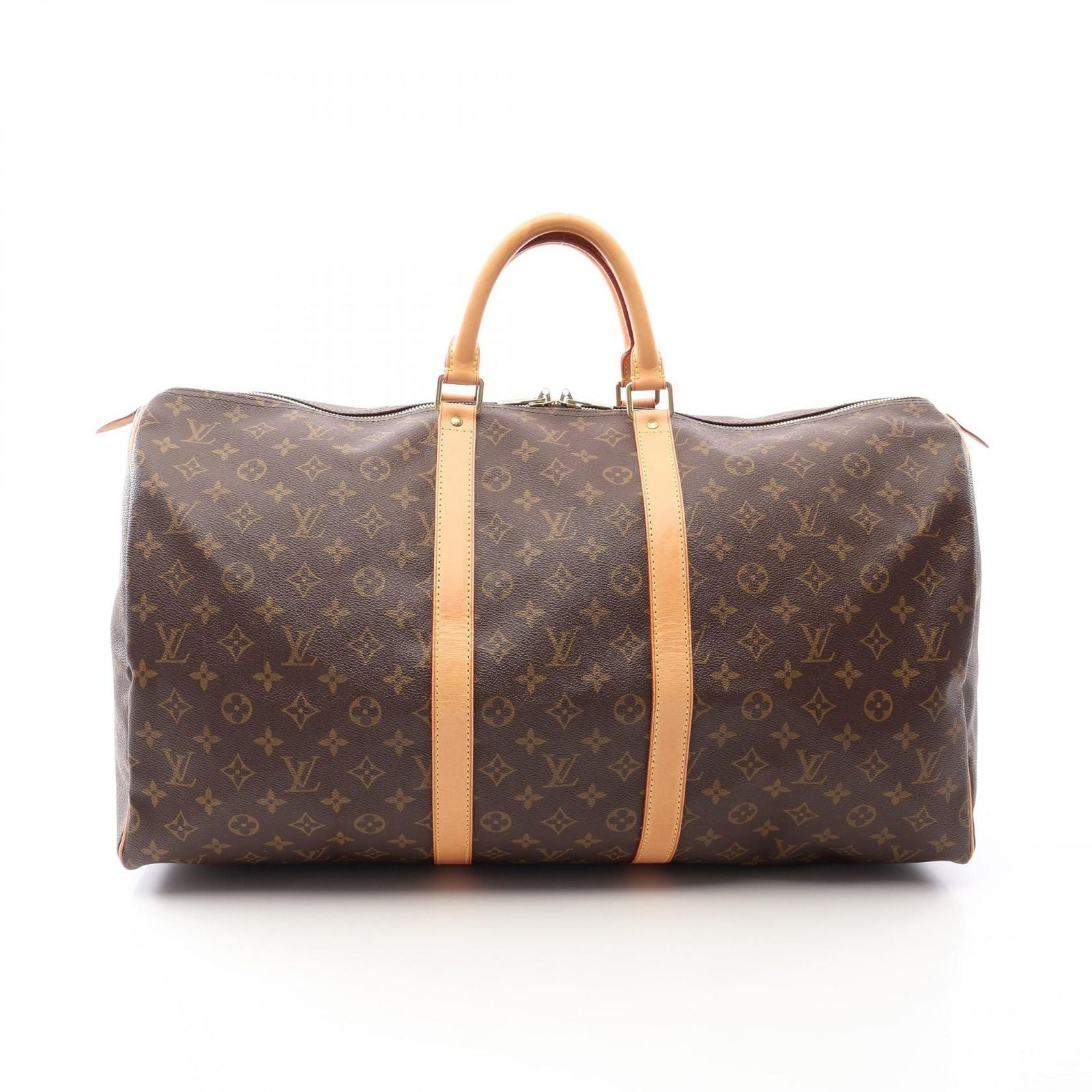 Louis Vuitton Boston Bag Keepall 55 Canvas Leather
