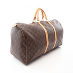 Louis Vuitton Boston Bag Keepall 55 Canvas Leather — view 2