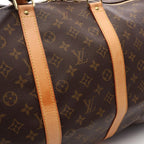 Louis Vuitton Boston Bag Keepall 55 Canvas Leather — view 6
