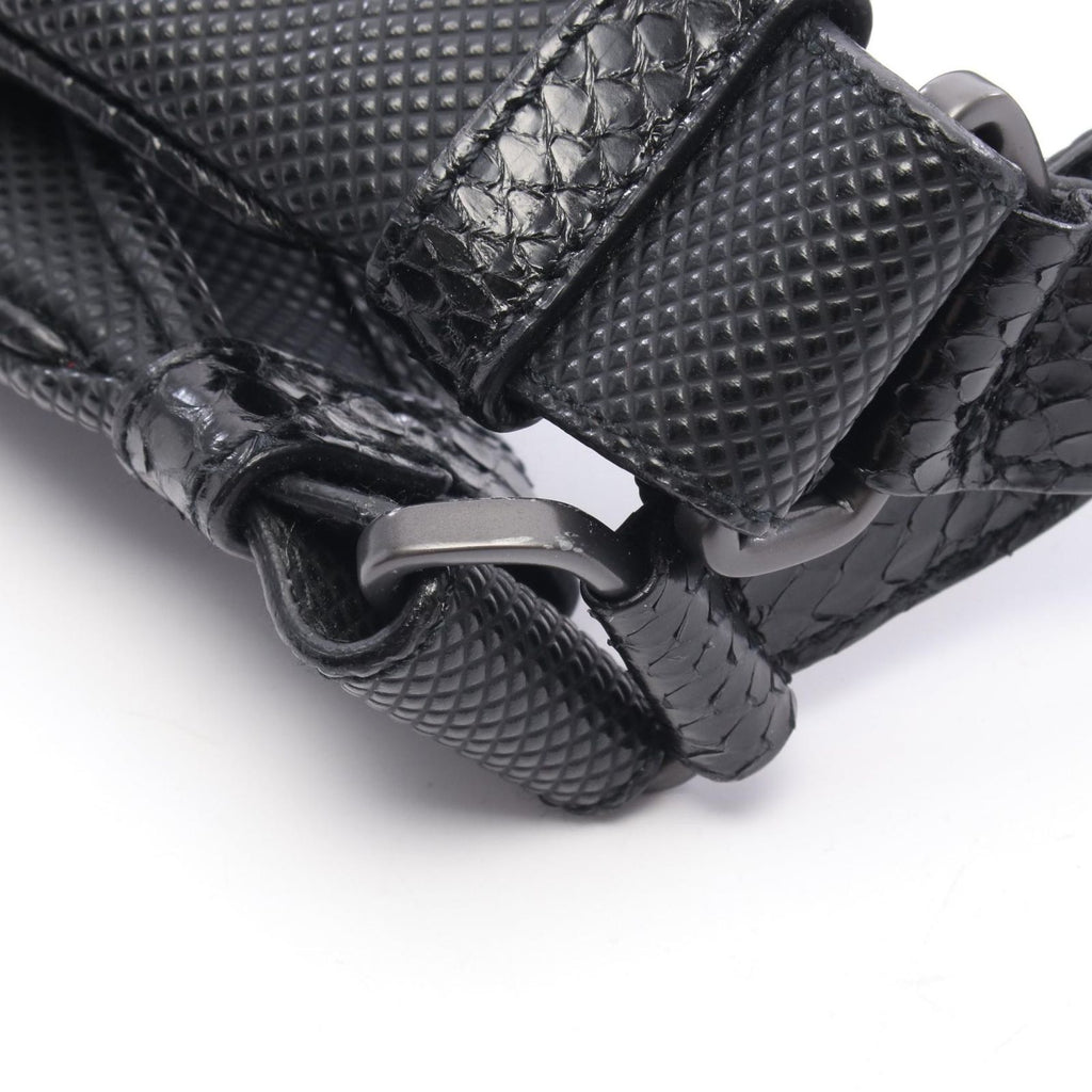 Bottega Veneta Shoulder Bag Campana Intrecciato Black Leather — view 8