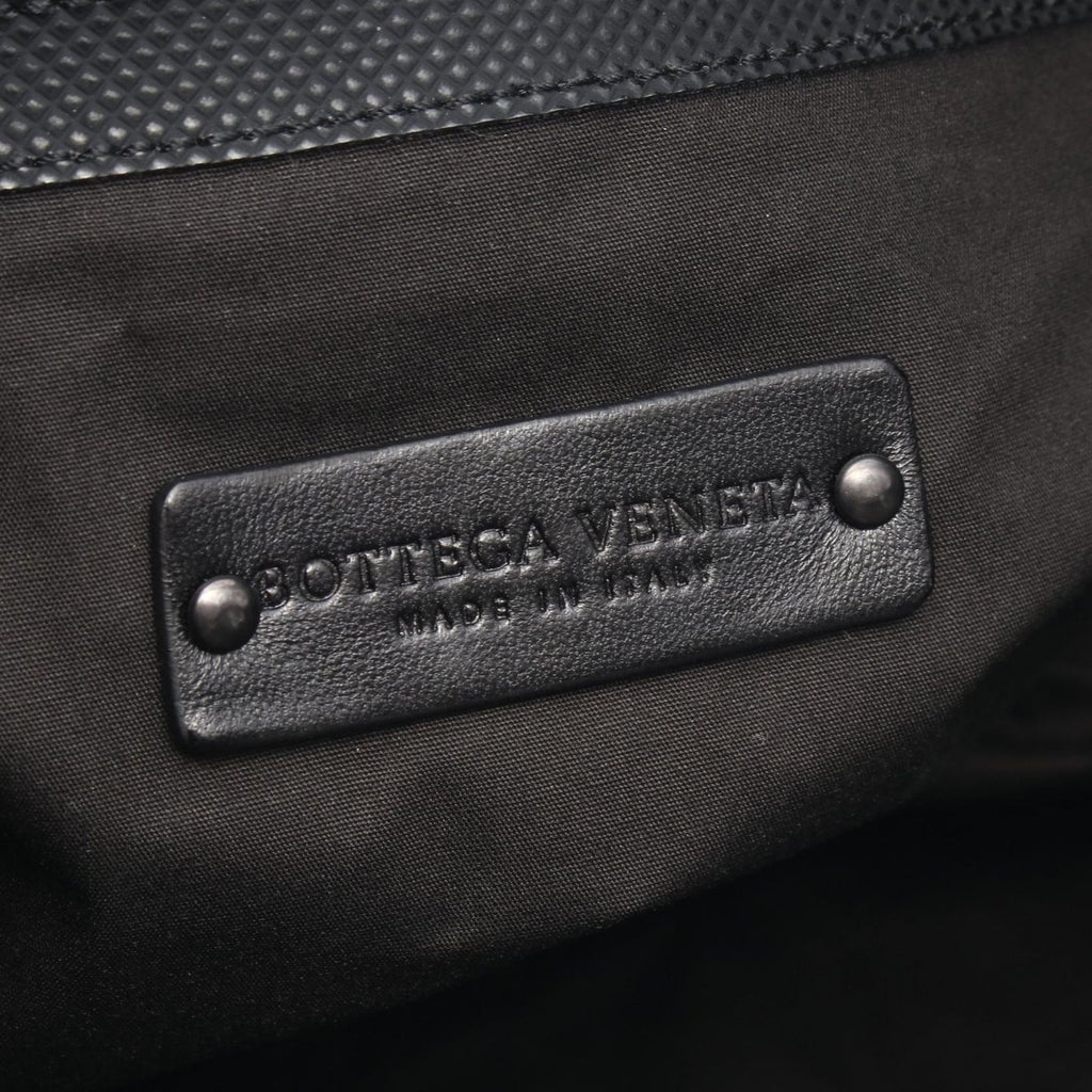 Bottega Veneta Shoulder Bag Campana Intrecciato Black Leather — view 4