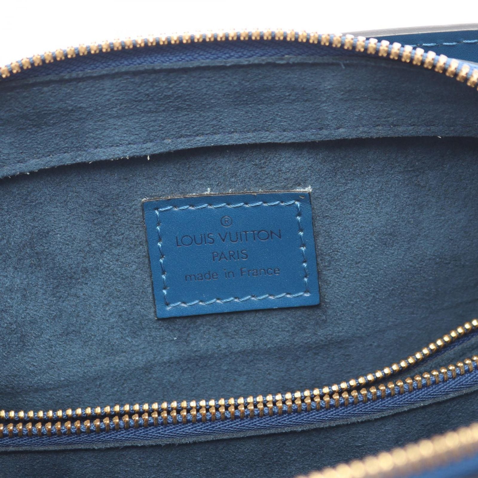 Louis Vuitton Handbag Pont Neuf Toledo Blue Leather — view 4