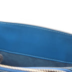 Louis Vuitton Handbag Pont Neuf Toledo Blue Leather — view 8