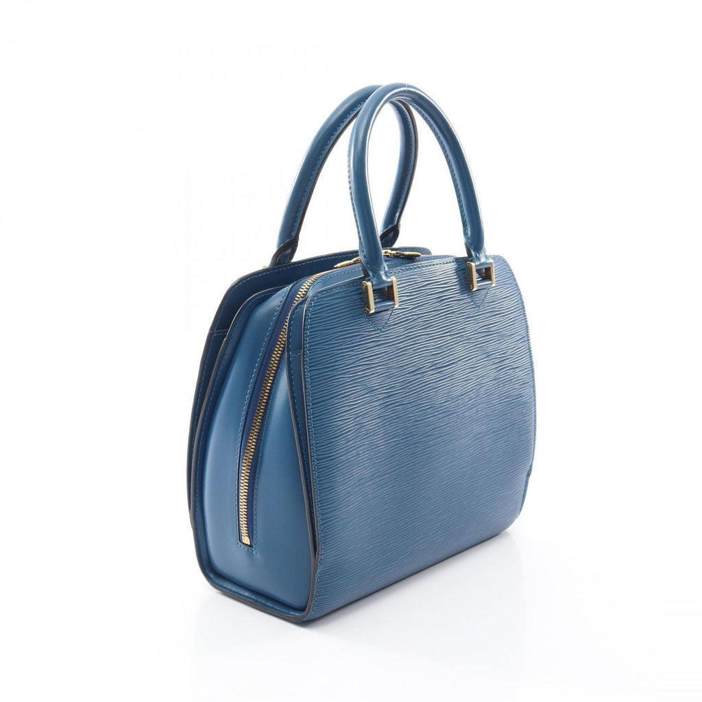 Louis Vuitton Handbag Pont Neuf Toledo Blue Leather — view 2