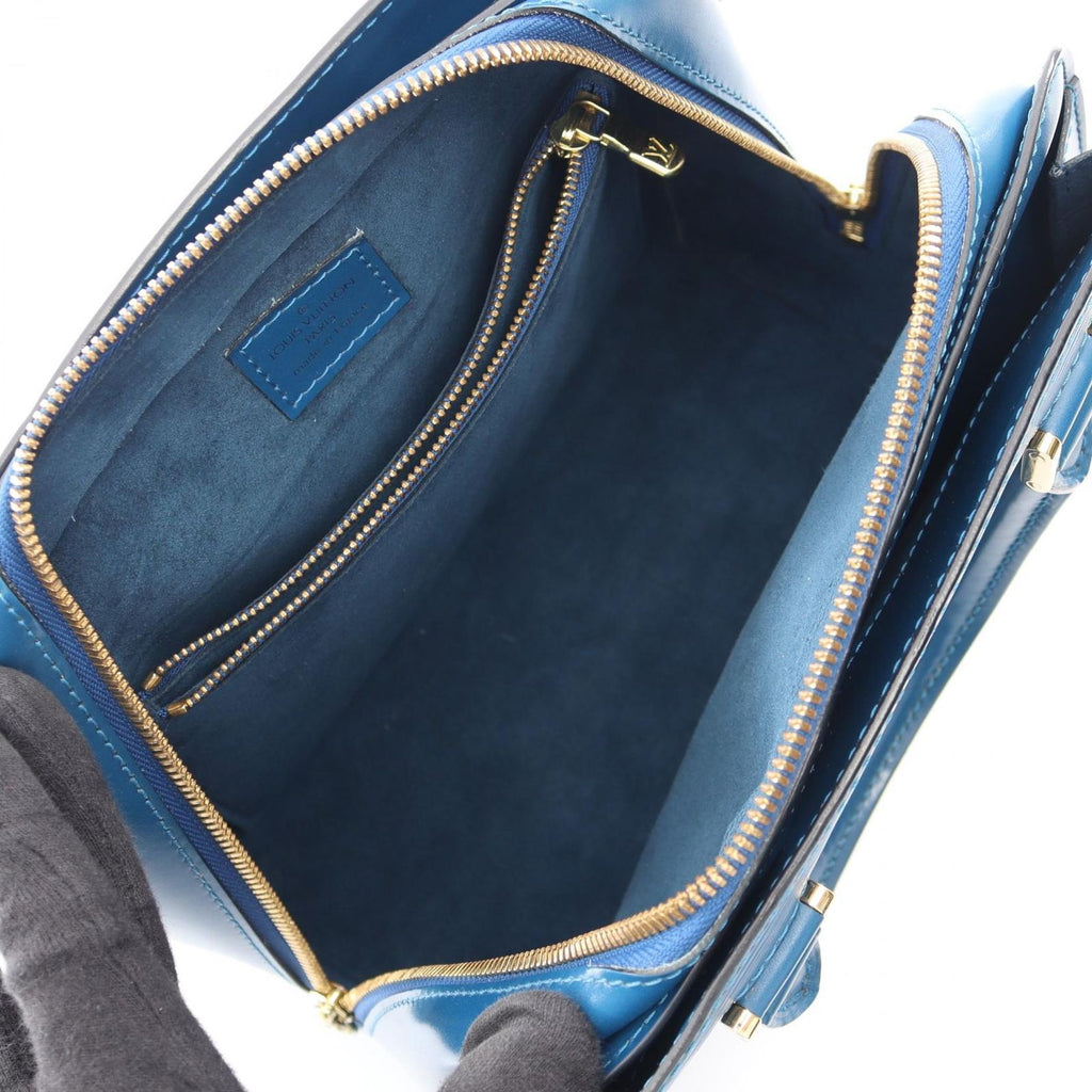 Louis Vuitton Handbag Pont Neuf Toledo Blue Leather — view 3