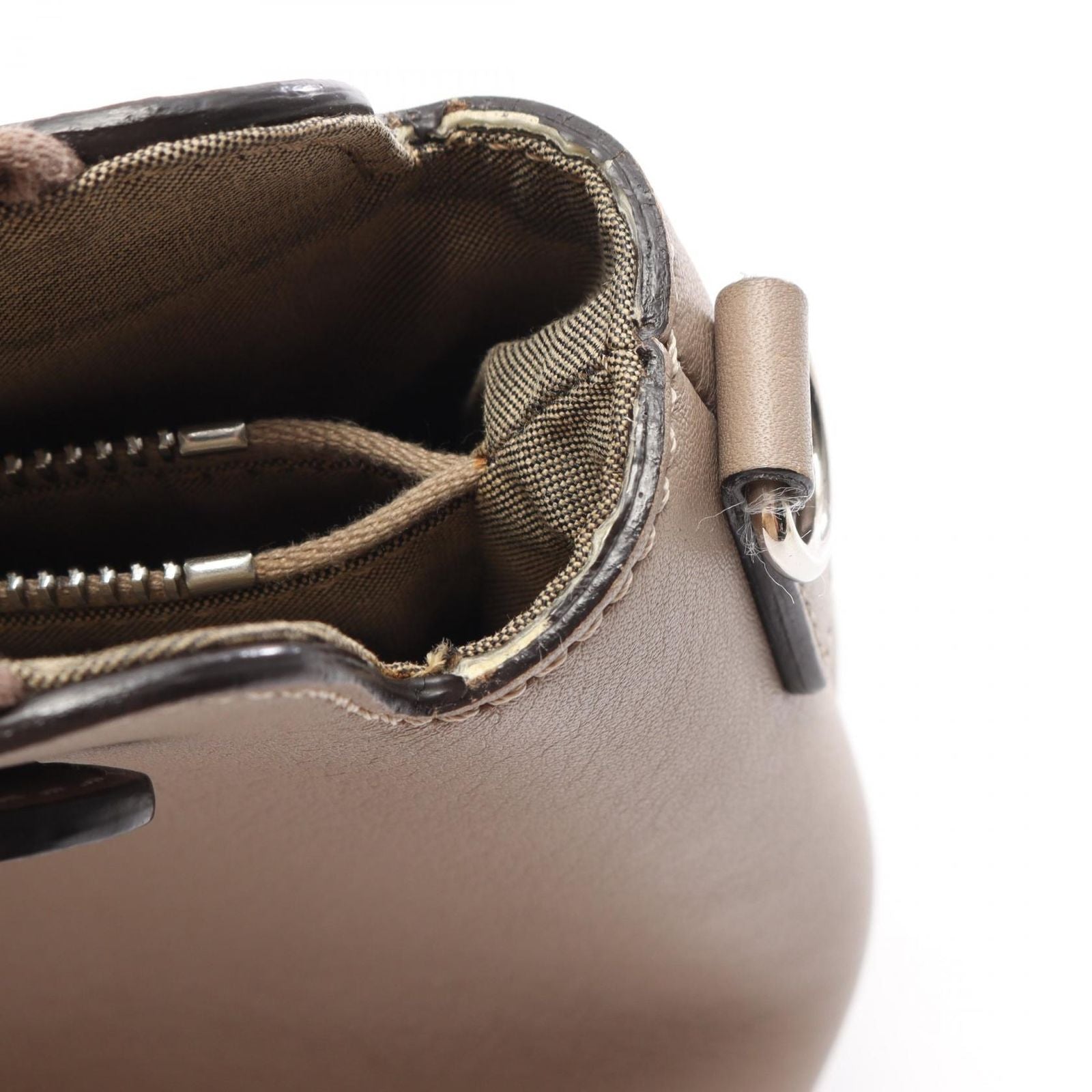 Fendi Handbag by the Way Medium 2-Way Gray Leather — view 8