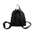 Prada Triangle Logo Black Silver Nylon Backpack — view 2