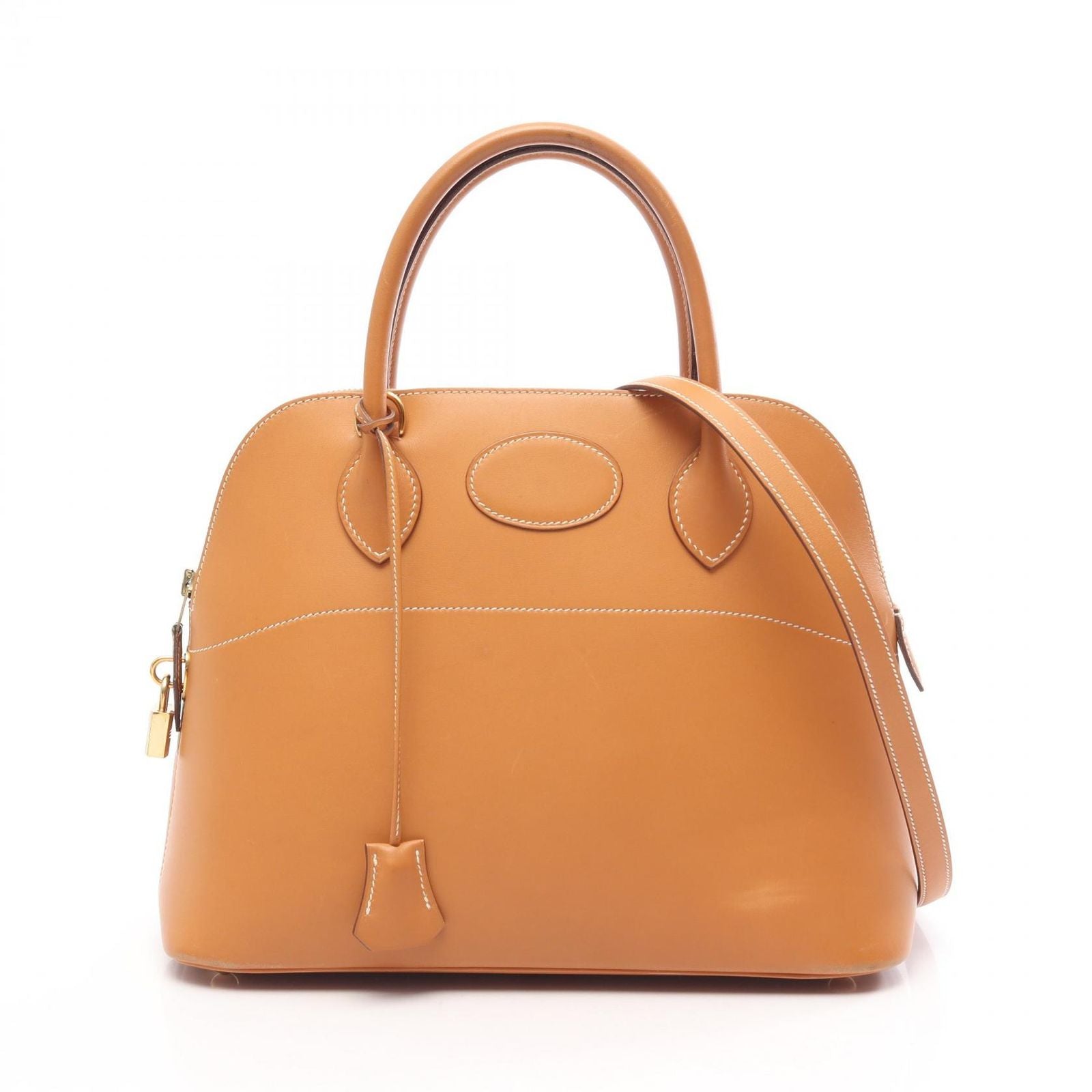 Hermes Handbag Bolide 31 Natural 2-Way Leather