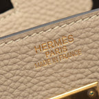 Hermes Handbag Birkin 35 Tourtier Gray Leather — view 4