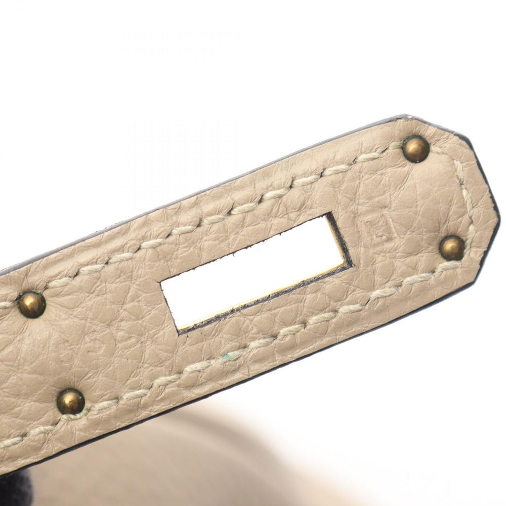 Hermes Handbag Birkin 35 Tourtier Gray Leather — view 5