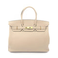 Hermes Handbag Birkin 35 Tourtier Gray Leather